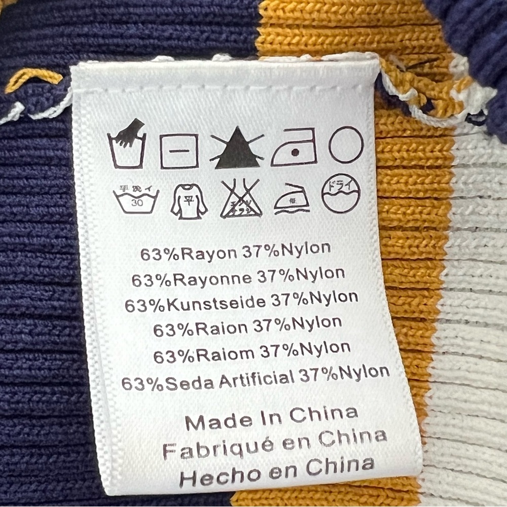 ANTHROPOLOGIE Callahan Greenwich Striped Knit Sweater Skirt Size M - Picture 11 of 12